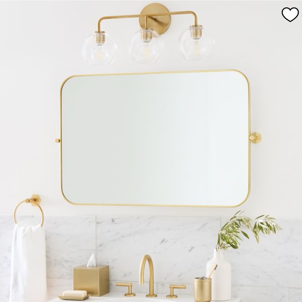 West Elm Metal Frame Pivot Mirror - Landscape